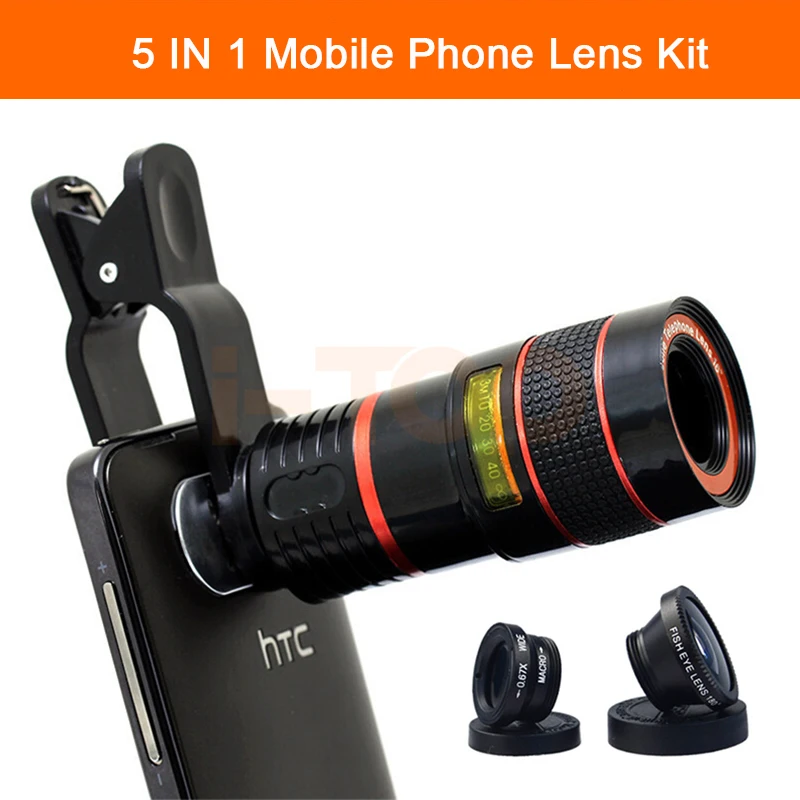 2017 Camera Lenses Kit 8X Zoom Telephoto Telescope Lens