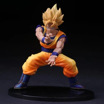 

Dragon Ball 14cm action Son Goku model toys cartoon Super Saiyan Kakarotto with box collection toy Christmas gift