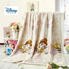 Disney Белл Принцесса милое летнее одеяло Твин Королева Размер девочка ребенок 3d печатных постельное белье стеганые покрывала мультфильм тонкое одеяло