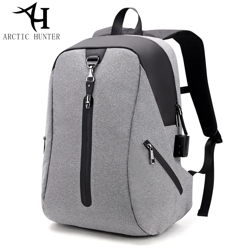 

ARCTIC HUNTER USB Anti-theft Alarm System Backpack Male Business Travel Laptop backpack men's Casual Back pack men bag