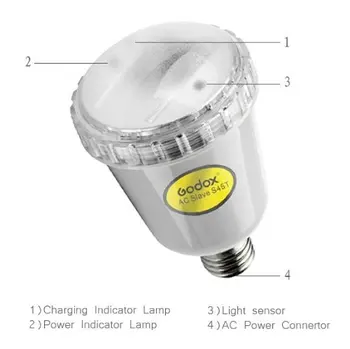 

Godox S45T Studio E27 Screw AC Slave Studio Flash Strobe Bulb Light 220V