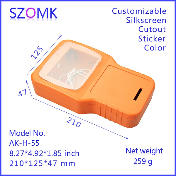 

1 piece free shipping plastic case electronics cabinet of plastic box pcb plastic 210x125x47 mm