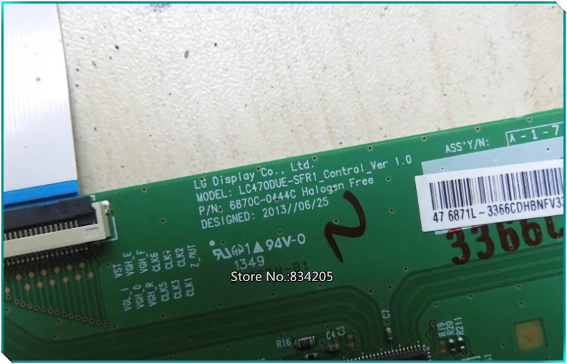 Бесплатная доставка новая модель LC470DUE_SFR1_CONTROL_VER 1 0 6870C 0444A 0444C хорошая работа без