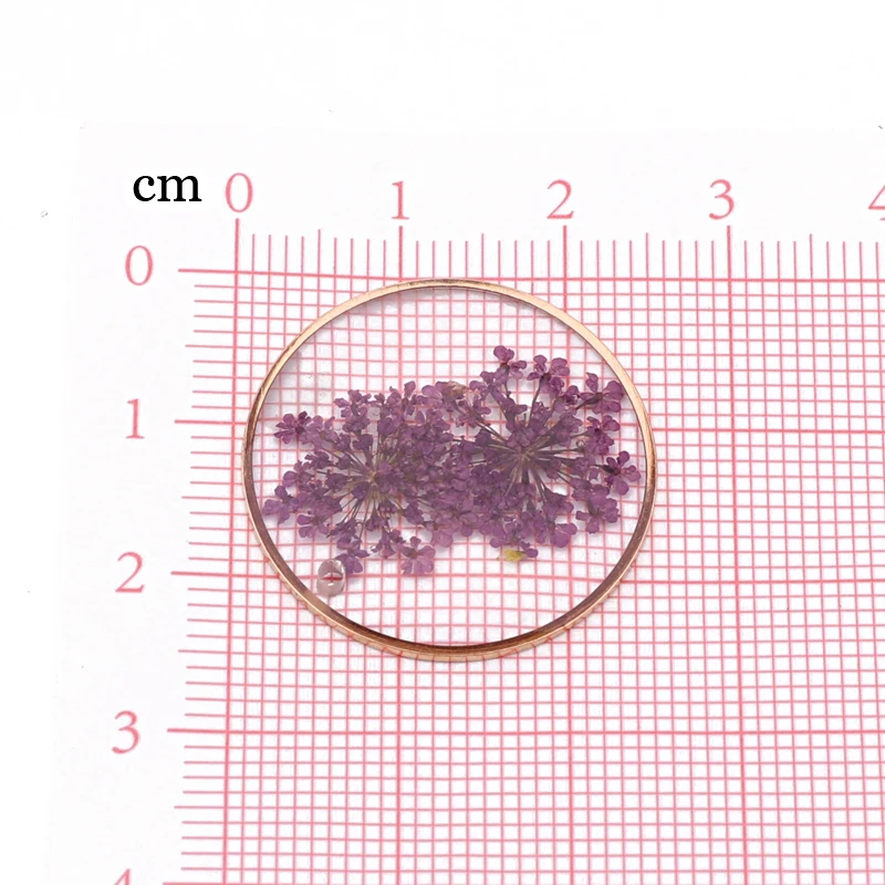 3 шт. 25 мм Лаванда Подсолнух сушеный цветок смолы подвески Diy ремесло результаты прозрачные круглые серьги кулон ювелирные изделия аксессуары