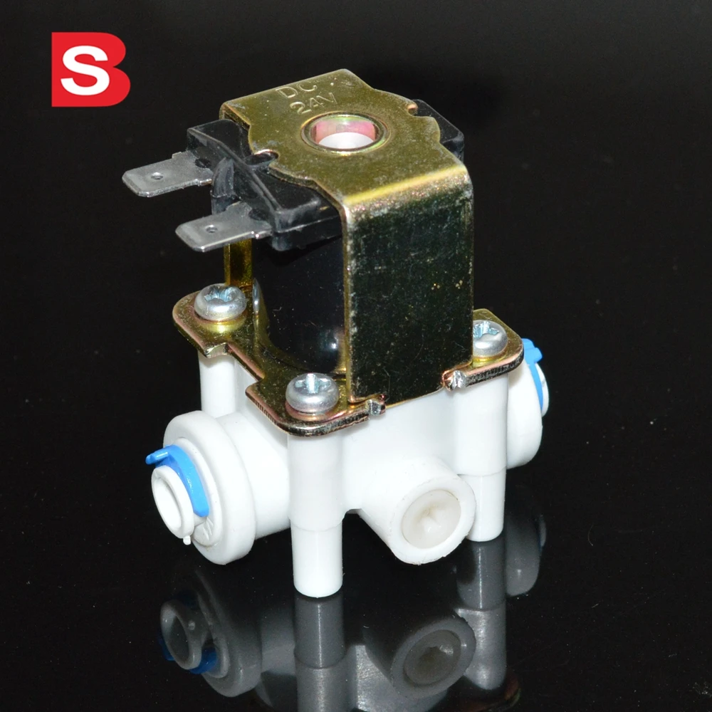 Normally Closed POM Plastic Electric 24V Solenoid Valve Water With waste water Flow 300cc