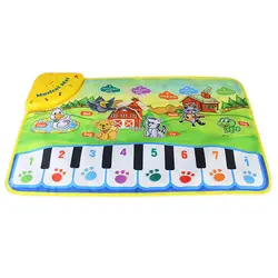 Новая детская игровая клавиатура Музыкальный Музыка Поющий коврик для спортзала подарок