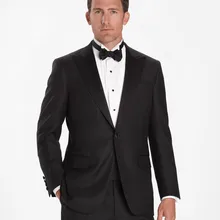 Свадебные костюмы мужской смокинг жениха черная официальная одежда костюм на заказ