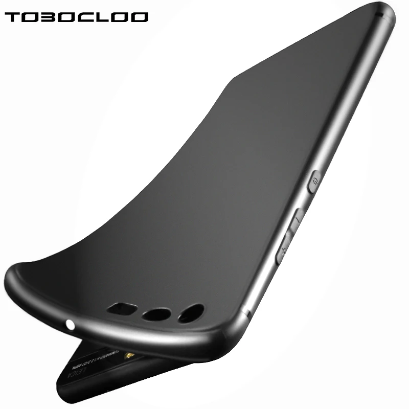 Ультратонкий чехол Tobocloo для Huawei Honor 6X 6C 6A 7X 8 9 P8 lite 2017 P9 P10 Lite черные силиконовые ТПУ