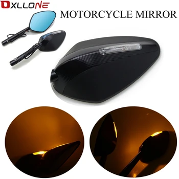 

Universal Motorcycle Illuminated Side Mirror Rearview Mirrors For SUZUKI GSXR 2006 GSXR 600 K6 GSXR 750 GSXR 1000 K7 K9 GSXR1000