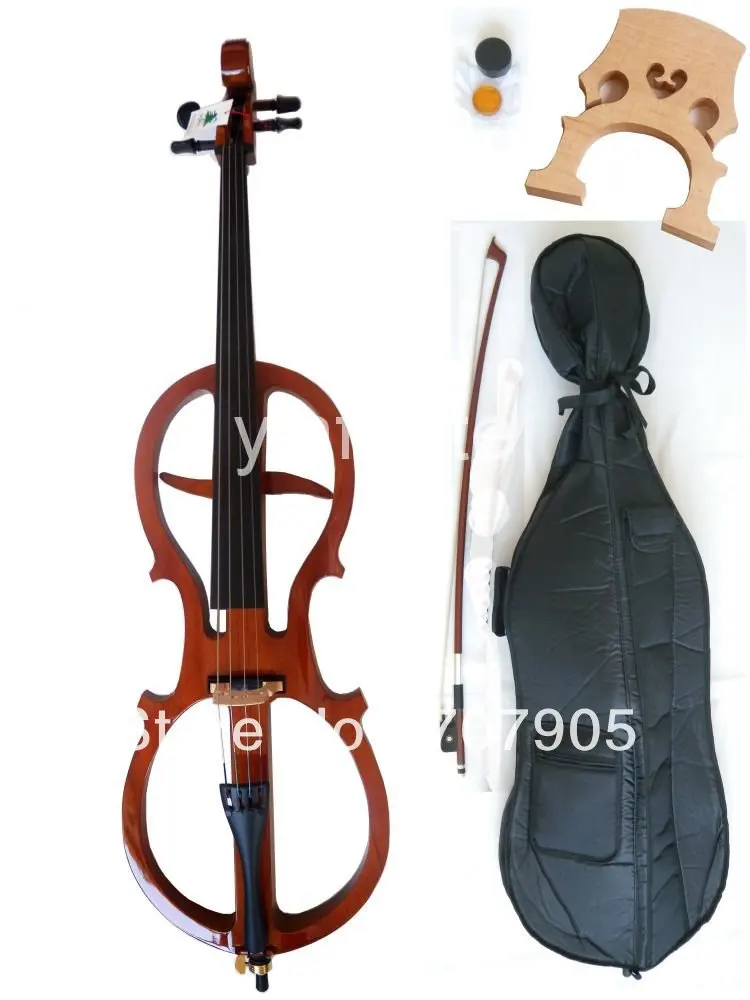 

1x New Electric cello 4/4 full size Powerful Sound Yellow solid wood