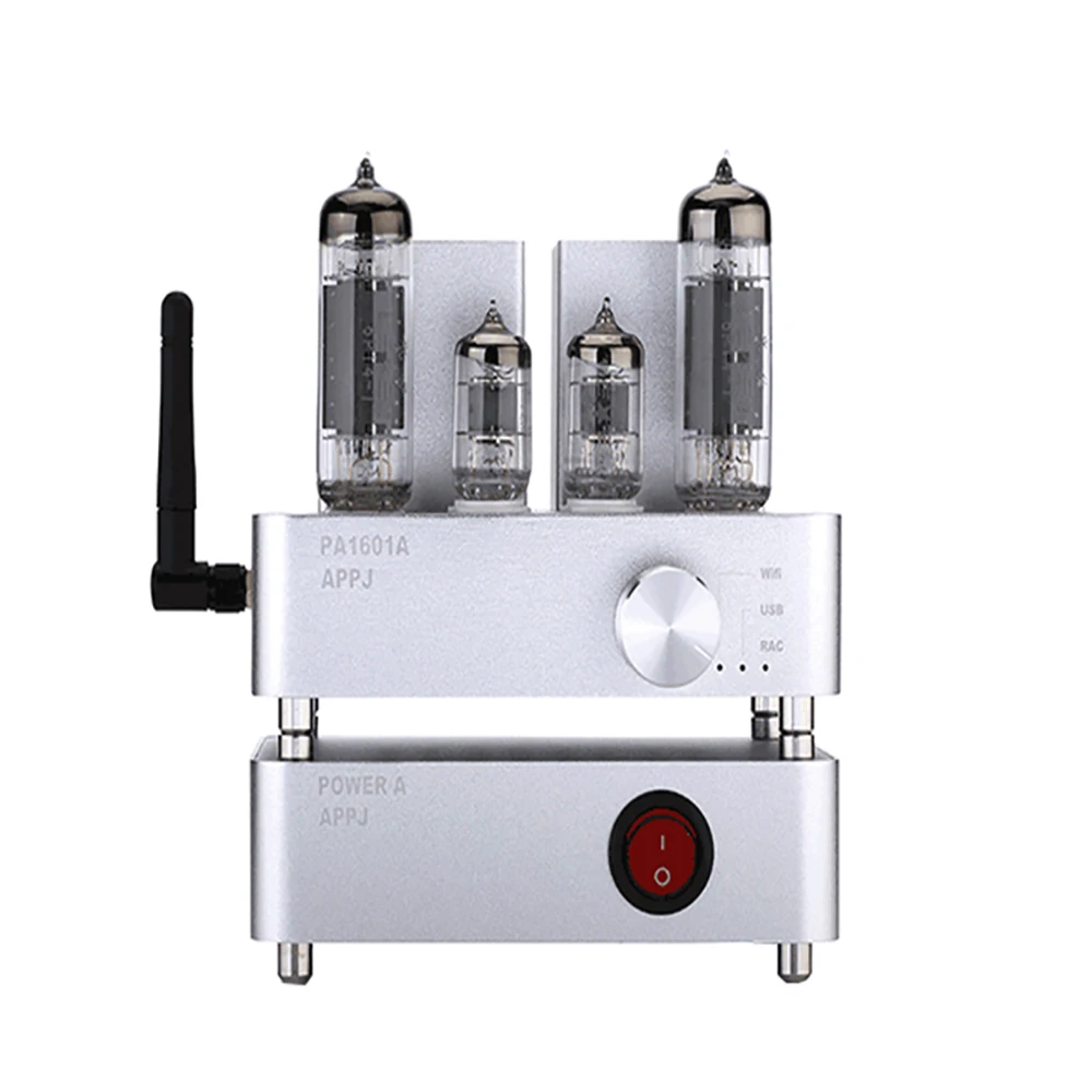 APPJ PA1601A Newest 2016 WiFi 6J1+6P14 Tube Mini Headphone Amplifier USB PC/U-disk /SD Card/AUX Input