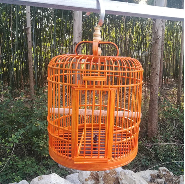 birdcage Bamboo Handmade cage Accessories Bird house box Home Decorations Hanging ornament bird tent decorative cage