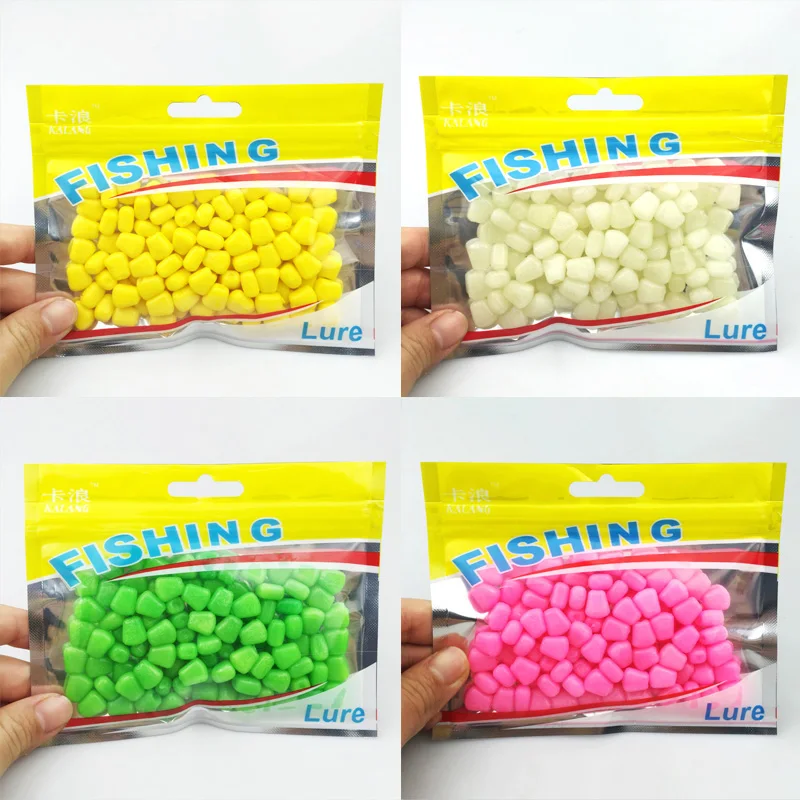 2016 New 100pcs lot 0 43g 4 colors Fake Soft Lures Corn font b floating b