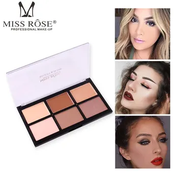 

MISS ROSE Highlighter Palette Shimmer Bronzer Face Contouring Ceam Face Glow Makeup Kit Waterproof Natural Brightening Cosmetics