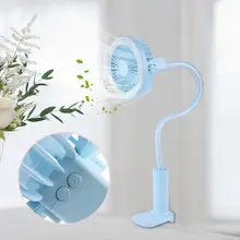 Портативный вентилятор с зажимом Настольный охлаждающий USB вентилятор перезаряжаемый Настольный вентилятор с светодиодный лампой высокого качества