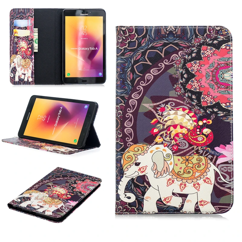 PU Leather Magnetic Flip Design Wallet Case Compatible for Samsung Galaxy Tab A 8.0 inch 2017 SM-T380 SM-T385 Tablet | Компьютеры и