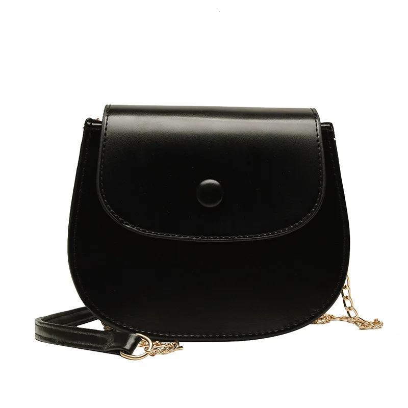 

Ougger Crossbody Ladies Bags Fresh Style Green Circular Bag PU with Chains for Afternoon tea