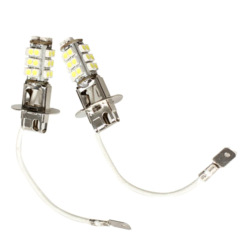 

2 Pcs/Set Fog Lights Constant Current H3 Car LED Light White 28 SMD Lamp VS998