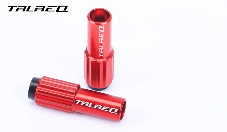 TRLREQ 4 шт. MTB дорожный велосипед переключатель Regolator цельнокройный кабель кепки разъем линии тонкой микро регулировки болты 4 мм - Цвет: red