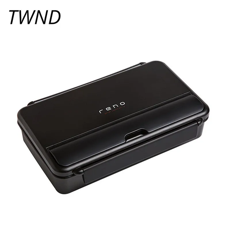 

Japan style bento box plastic food container lunch boxes microwavalble tableware with bags spoons chopsticks 17.4