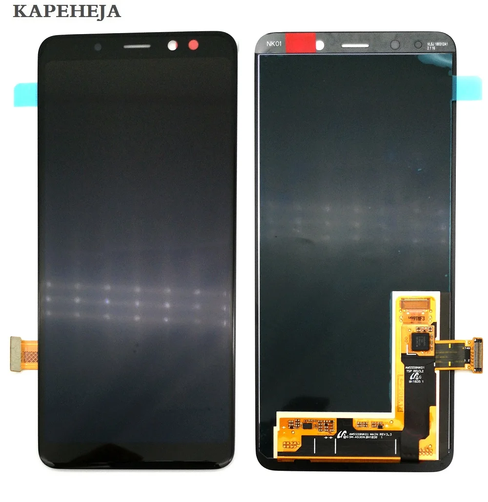 

New Super AMOLED LCD Display For Samsung Galaxy A8 2018 A530 A530F A530N LCD Display Touch Screen Digitizer Assembly