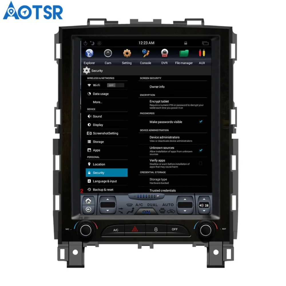 Автомобильный мультимедийный плеер Aotsr Android 7 1 в стиле Tesla с GPS навигацией для Renault
