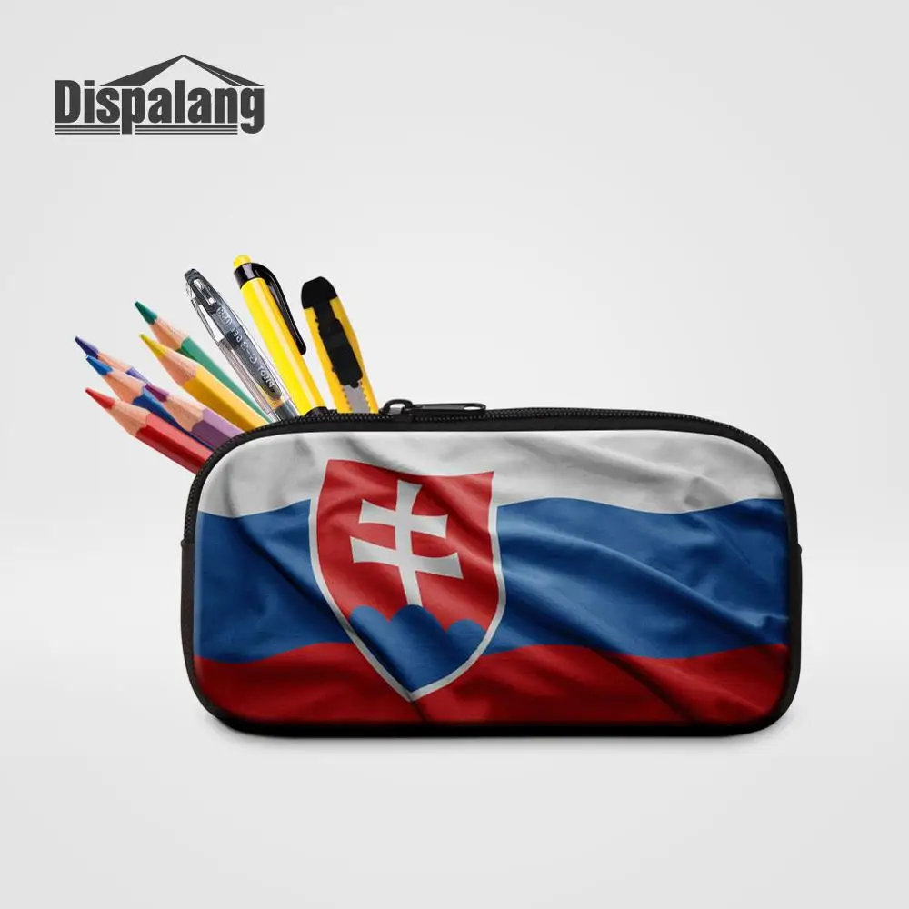 Dispalang дизайнерский российский флаг, сексуальный карандаш для губ с принтом, женский косметический ящик, органайзер, сумка для макияжа, школьные канцелярские ручки, сумка - Цвет: Оранжевый