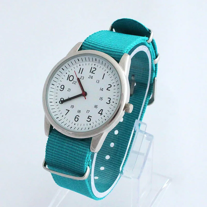 Часы для мальчиков и девочек 20 мм ремешок для мужчин и мальчиков женские часы 20 мм нейлоновые часы тканевый Ремешок Модные кварцевые наручные часы U46F2 - Цвет: 4 as shown