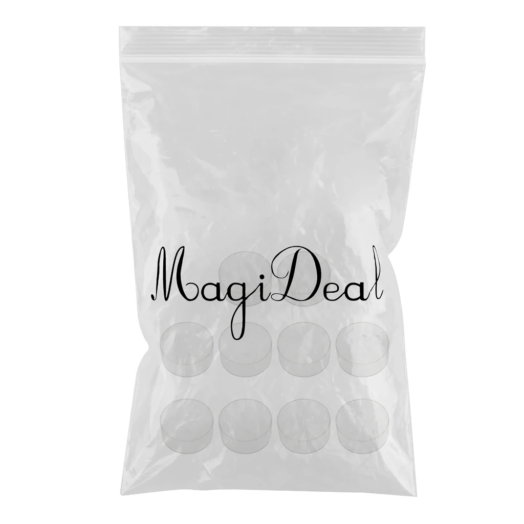 10x Circle Shape Wax Containers Candle Tealight Cups Plastic Candle Molds Making