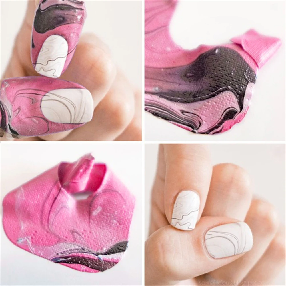 

10PCS/lot U-shape Spill-proof Nail Polish Varnish Protector Stickers Holder Tool Durable Manicure Tool Finger Cover Stickers