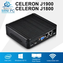 Mini PC Celeron j1900 Quad Core 2 Intel 82583V Gigabit Ethernet Celeron j1800 Mini Computer Pfsense Router Industrial Computer
