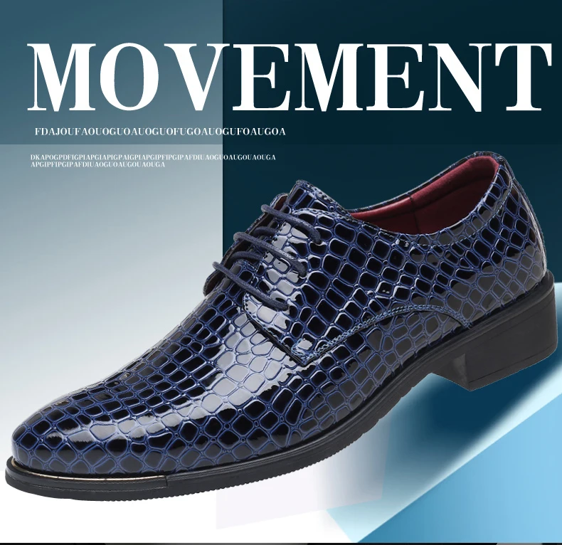 BIMUDUIYU мужские итальянские свадебные туфли с узором «крокодиловая кожа»; модельные туфли; мужские деловые модные официальные туфли размера плюс