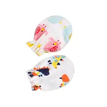 Милые детские перчатки симпатичный мультяшный дизайн Новорожденный ребенок защита кожи против царапин хлопчатобумажные перчатки