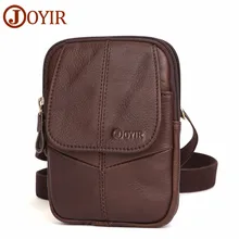 JOYIR Для мужчин поясная из натуральной кожи Винтаж путешествия сотовый телефон сумка Для мужчин; поясная сумка Хип бум деньги пояс Сумка