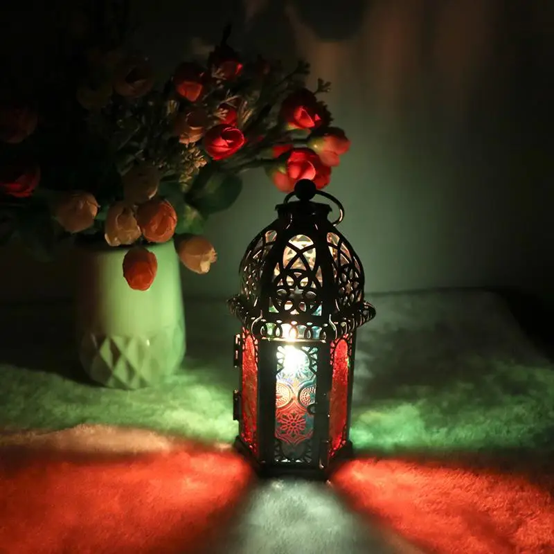 Настольный подсвечник, Марокканский Фонарь, чайный светильник, подсвечник, подсвечник для дома, 2 цвета