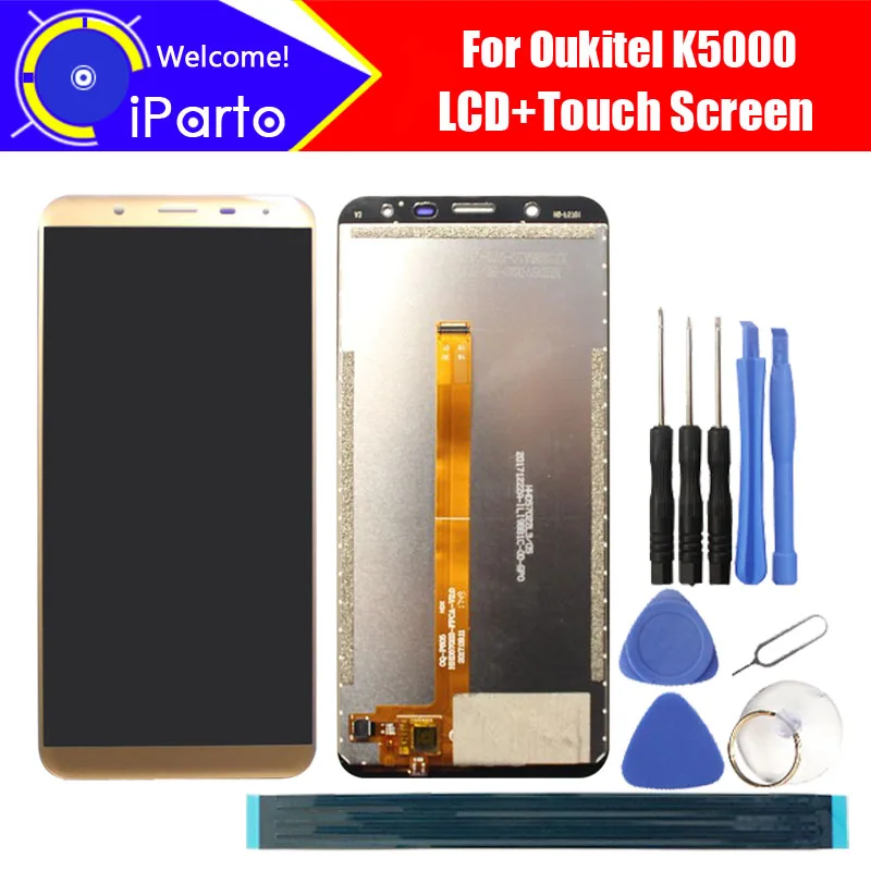 5,7 дюймовый Oukitel K5000 lcd дисплей+ кодирующий преобразователь сенсорного экрана в сборе lcd+ сенсорный дигитайзер для K5000+ Инструменты