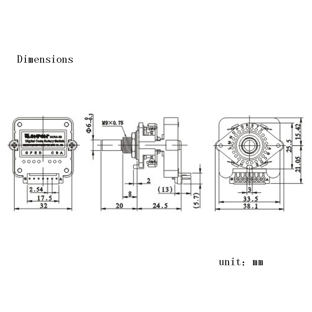 interruptor de banda codificada digital interruptor com 05