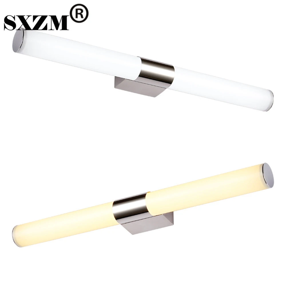 

SXZM AC85-265V 40cm 8W LED mirror lamp Acrylic waterproof SMD2835 high quality for bathroom led indoor lighting CE