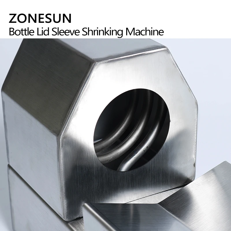 ZONESUN PVC tube shrinking machine bottle lid sleeve wine bottle cap capping shrinking tool equipment PVC PP POF film