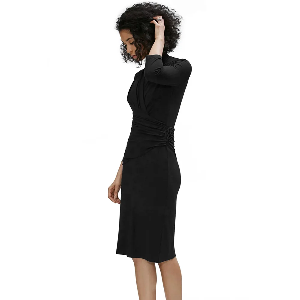 Новый стильный Осень с длинным рукавом Slim Fit сексуальная крест V средства ухода за