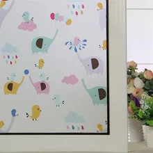 Матовые ультрафиолетовые со статическим зажимом, без клея, детская комната, скраб, декоративная оконная пленка, Kindergarden, стеклянный орнамент 29-90