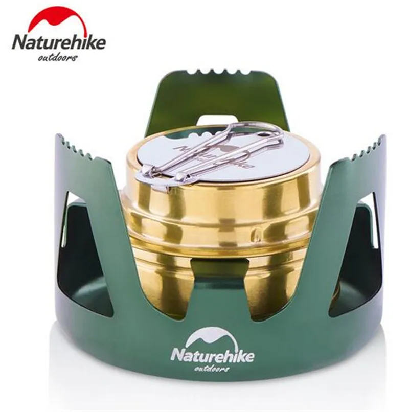 

Naturehike Portable Liquid Alcohol Stove Mini Ultralight Camping With Stove Rack Outdoor Camping Hiking Picnic Cooking