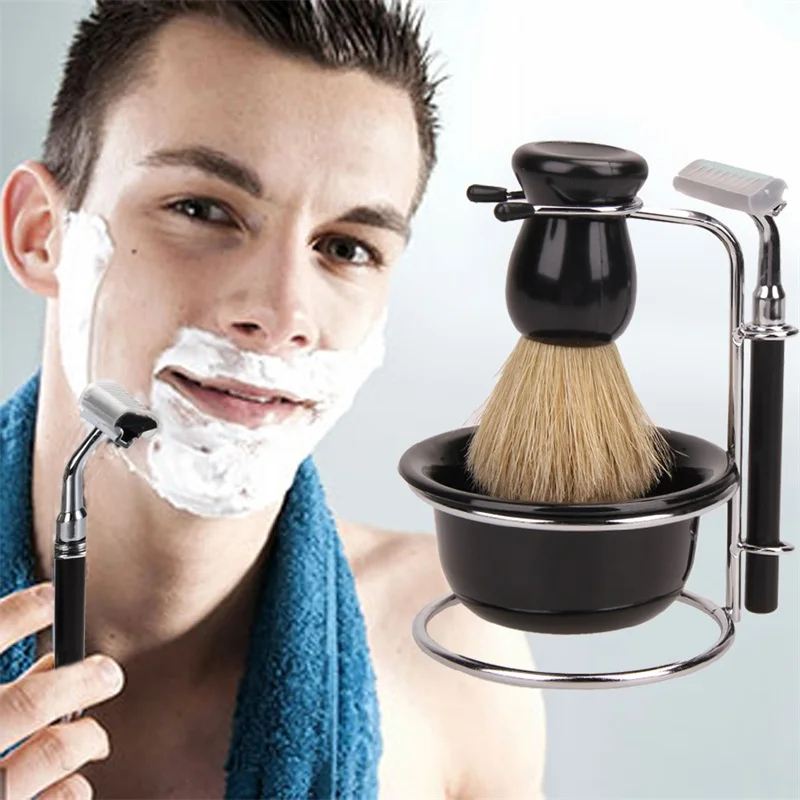 Professional Manual Beard Shaving Set Face Hair Shaver Razor Shaving