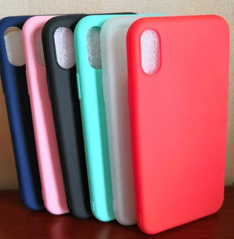 20 шт./лот,, Матовый Мягкий ТПУ чехол для iphone XS XR XS MAX 8 8PLUS 6 6PLUS