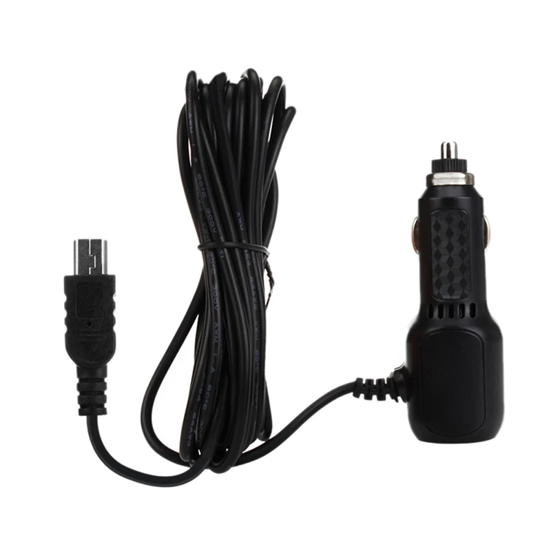 Изогнутое автомобильное зарядное устройство mini USB с 2 портами для автомобильного
