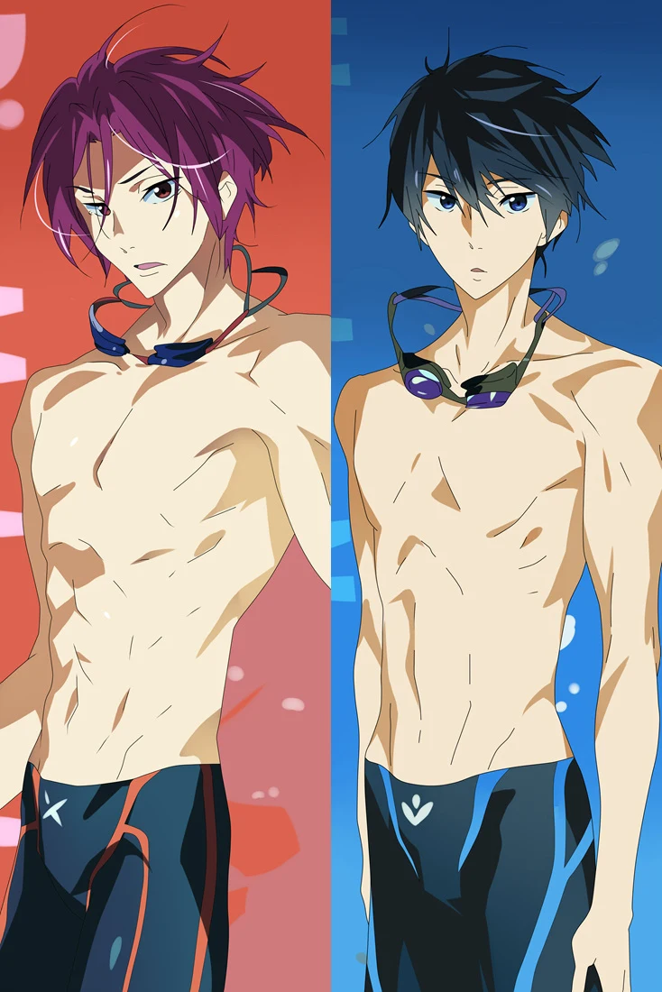 2018 июль обновление аниме бесплатно! Nanase Haruka & Rin Matsuoka Тачибана Макото Подушка