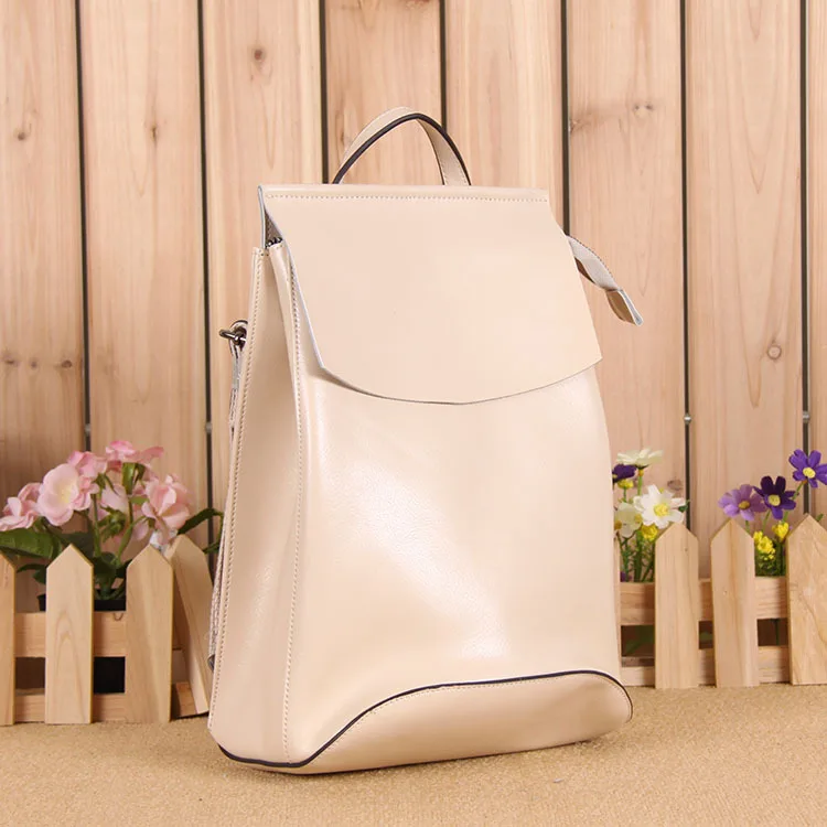 Brilljoy дизайнерские женские рюкзаки кожаный рюкзак портфели для подростков рюкзак женский дорожный Bolsas Mochila универсальные сумки - Цвет: Beige Backpack