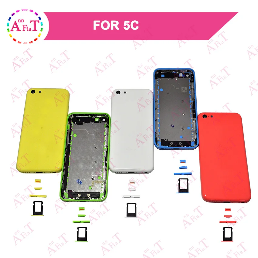 10 шт./лот AAA для IPhone 5C SE Крышка аккумуляторной батареи задняя крышка корпуса
