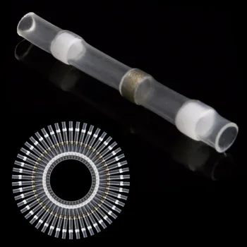 

50Pcs 26-24AWG Waterproof Heat Shrink Butt Wire Splice Solder Sleeve Connector W