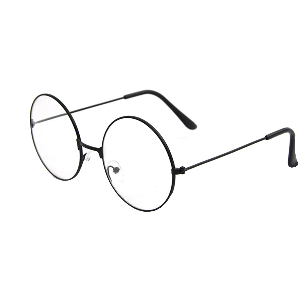 Ретро женские мужские Оптические очки круглые металлические оправы для мальчиков и девочек декоративные винтажные очки - Frame Color: 3